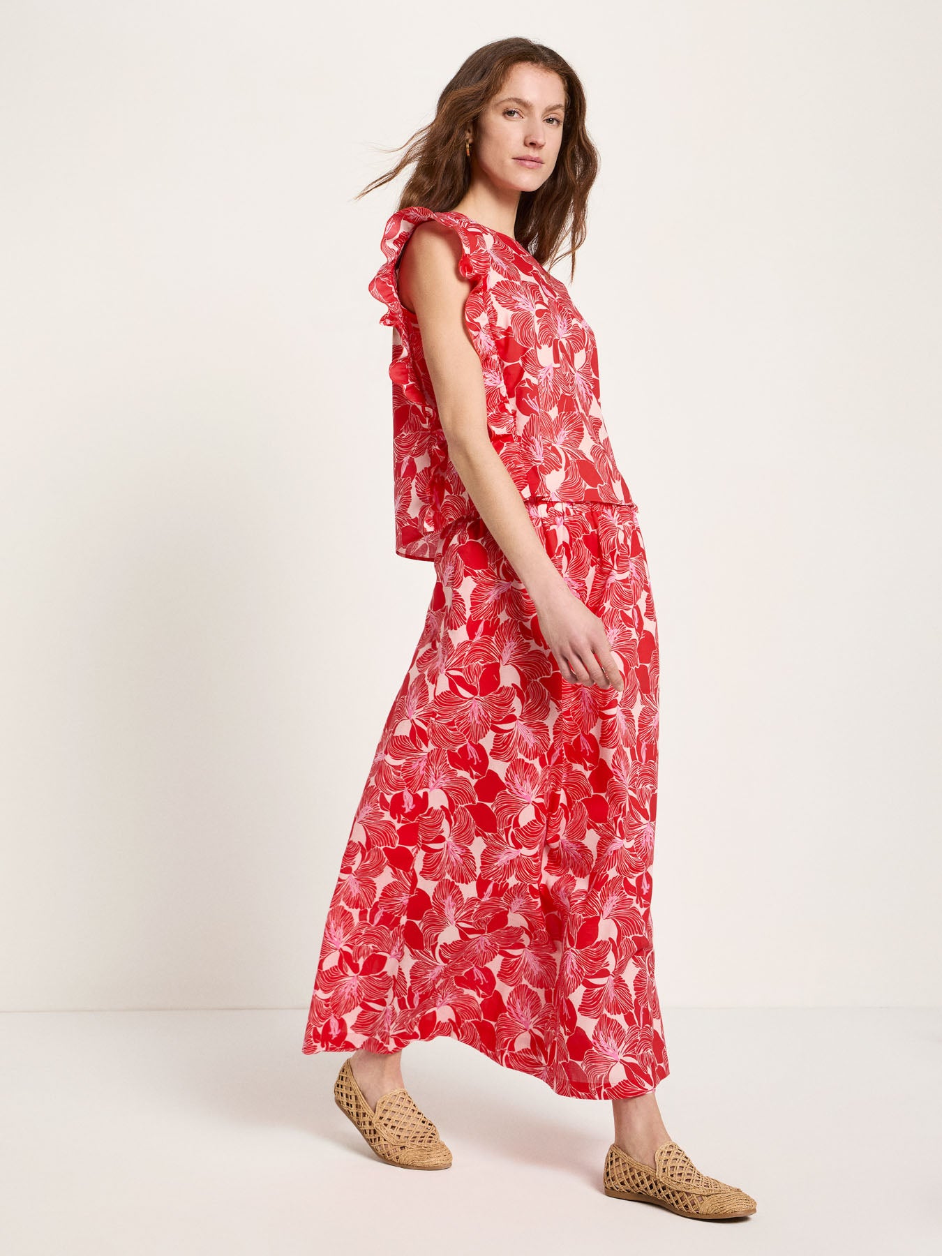 Blusenshirt mit Volant GOTS