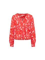 Bluse mit Kräuseln (GOTS)