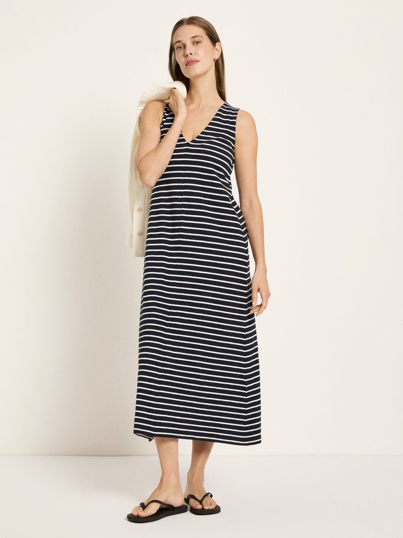 Maxikleid Ärmellos GOTS