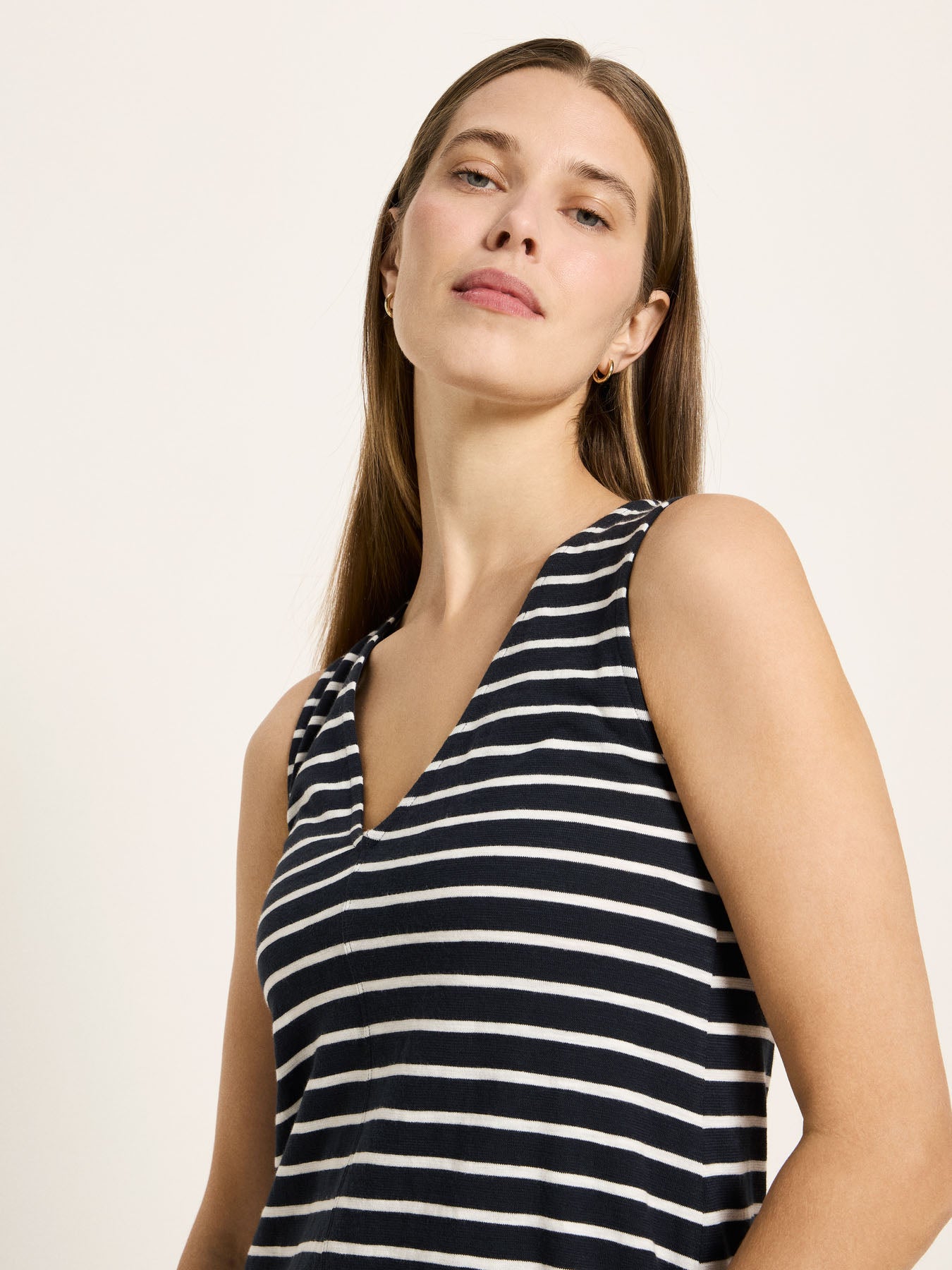 Maxikleid Ärmellos GOTS