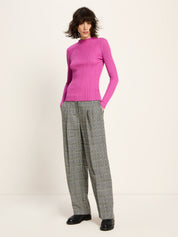 Rippenpullover GOTS - Pink
