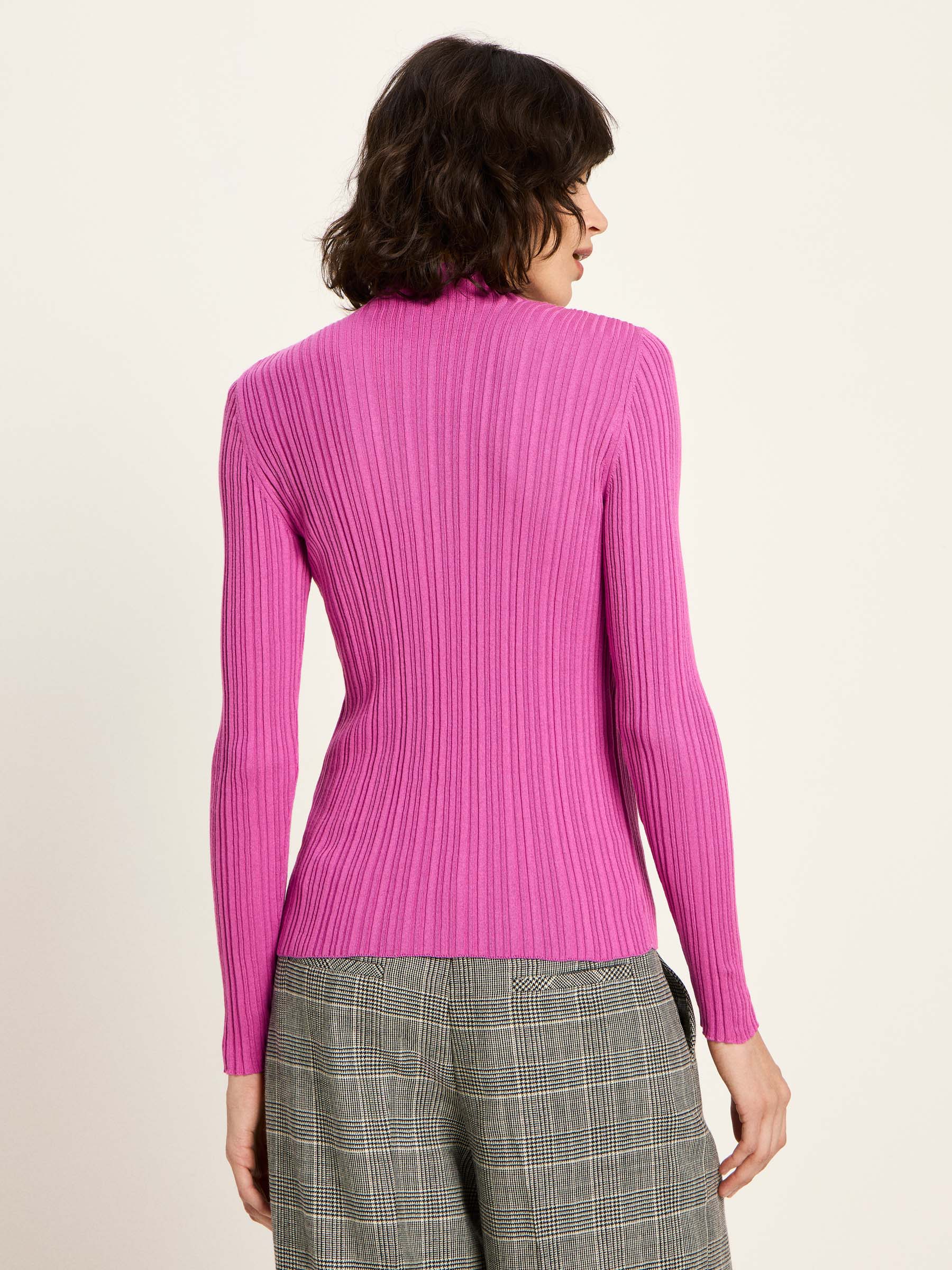 Rippenpullover GOTS - Pink