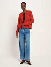 Boxy Strickjacke GOTS