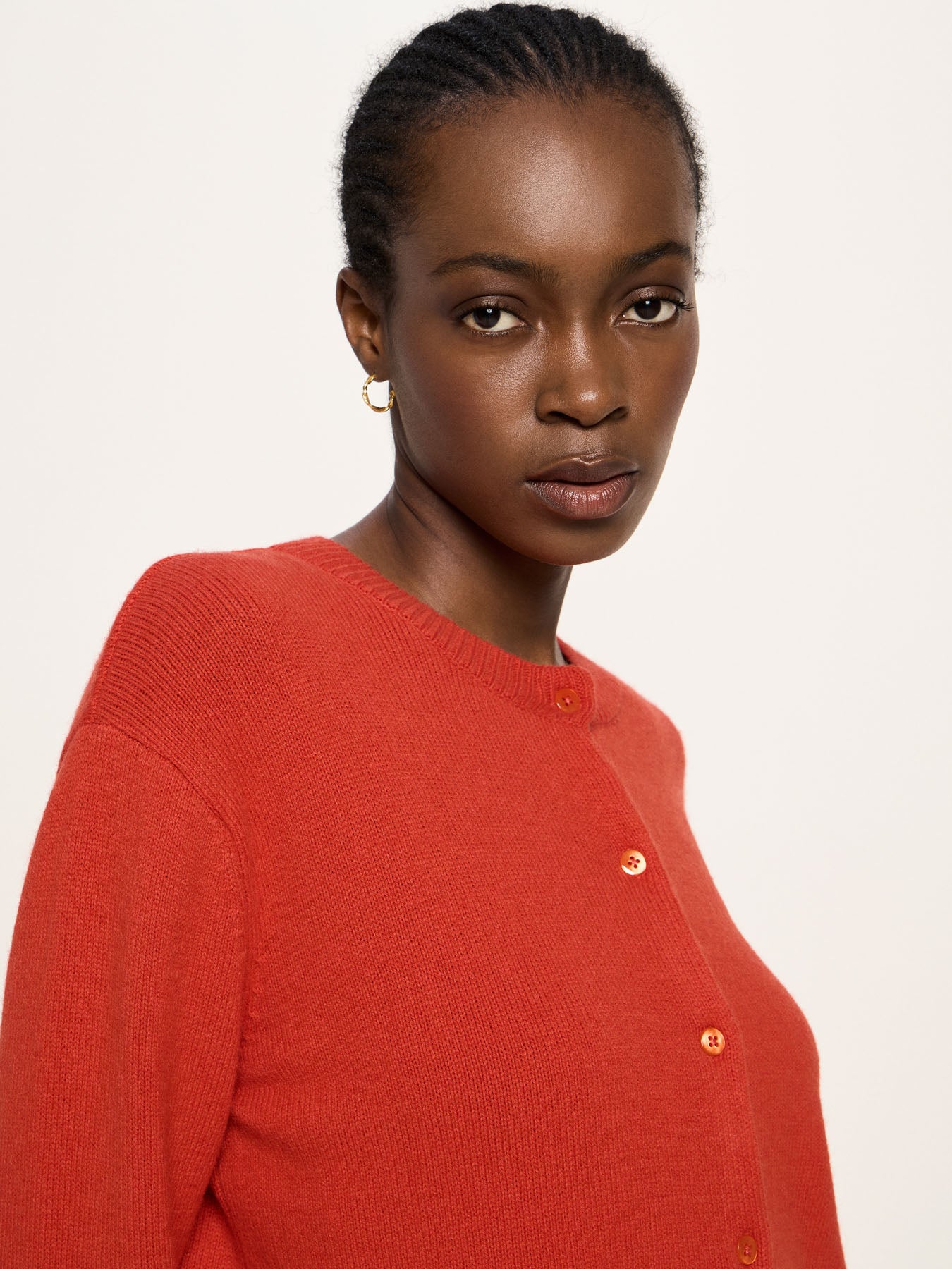 Boxy Strickjacke GOTS