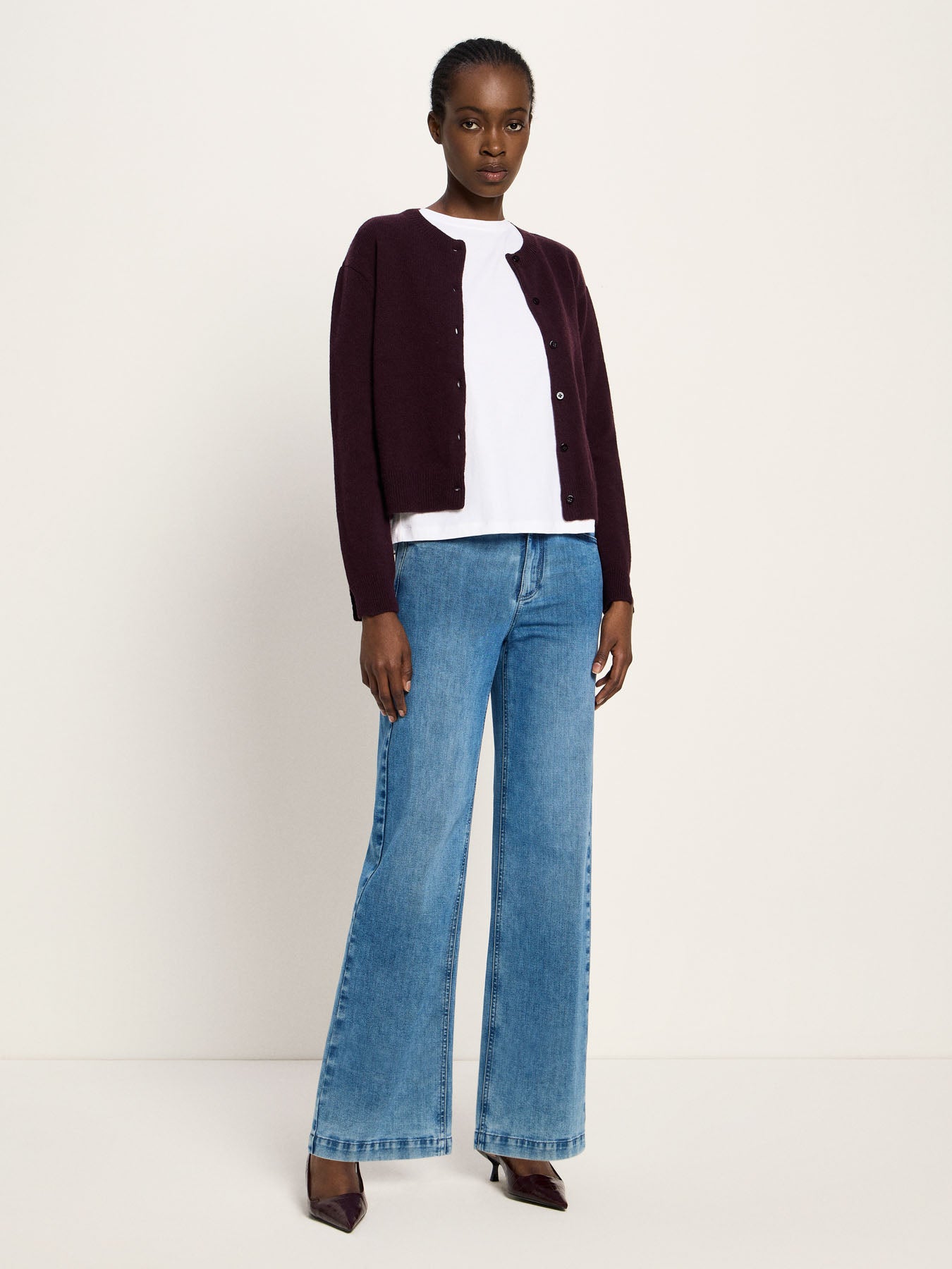 Boxy Strickjacke GOTS