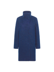 Walkmantel mit Stehkragen GOTS - Vintage Blue