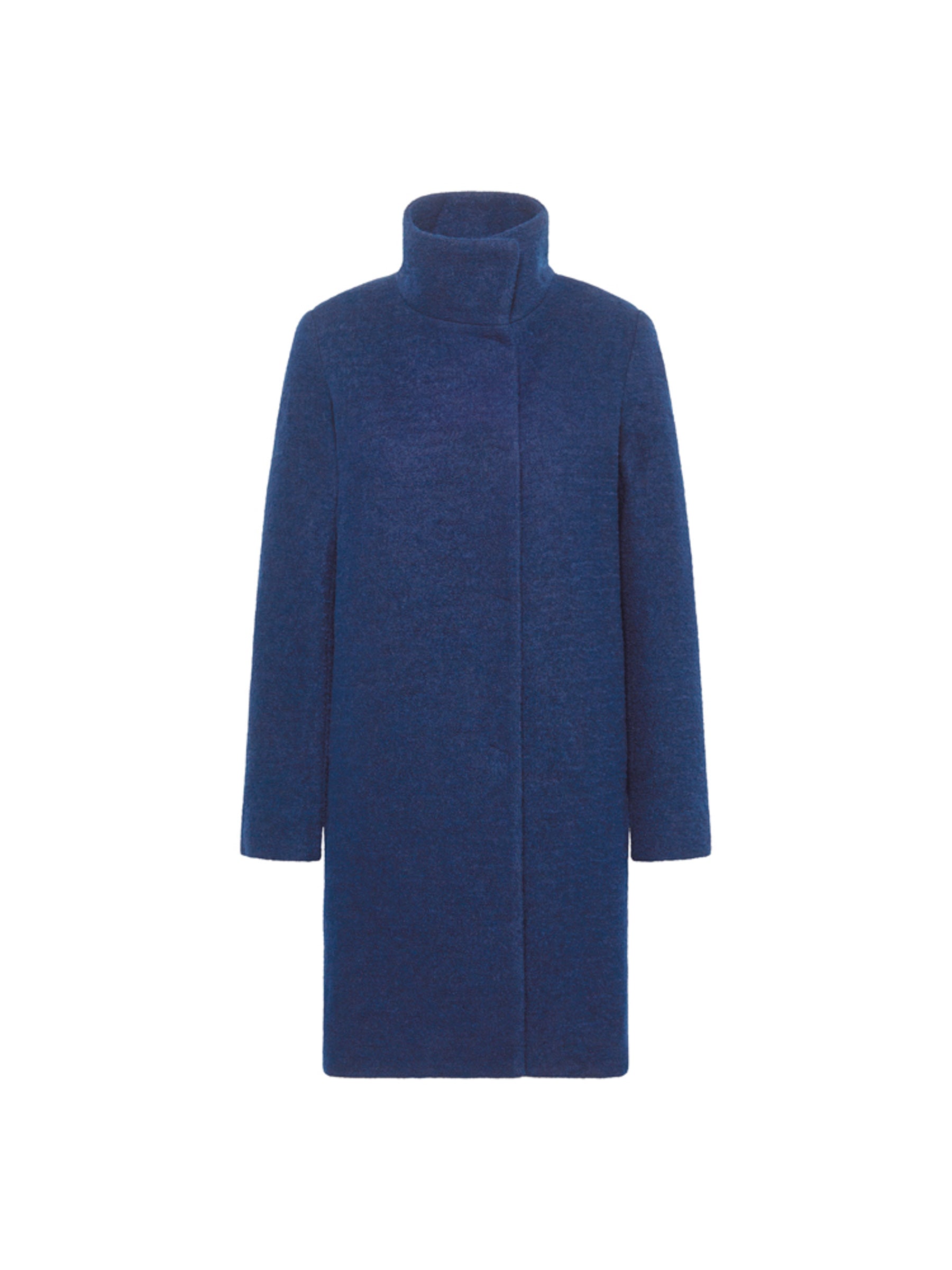 Walkmantel mit Stehkragen GOTS - Vintage Blue
