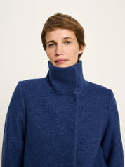 Walkmantel mit Stehkragen GOTS - Vintage Blue