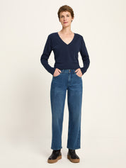 Relaxed Jeans GOTS - Dark Blue Denim