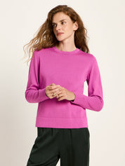 Rundhalspullover GOTS - pink