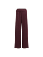 Hose mit Weitem Bein - Bordeaux