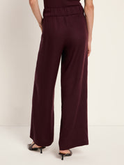 Hose mit Weitem Bein - Bordeaux