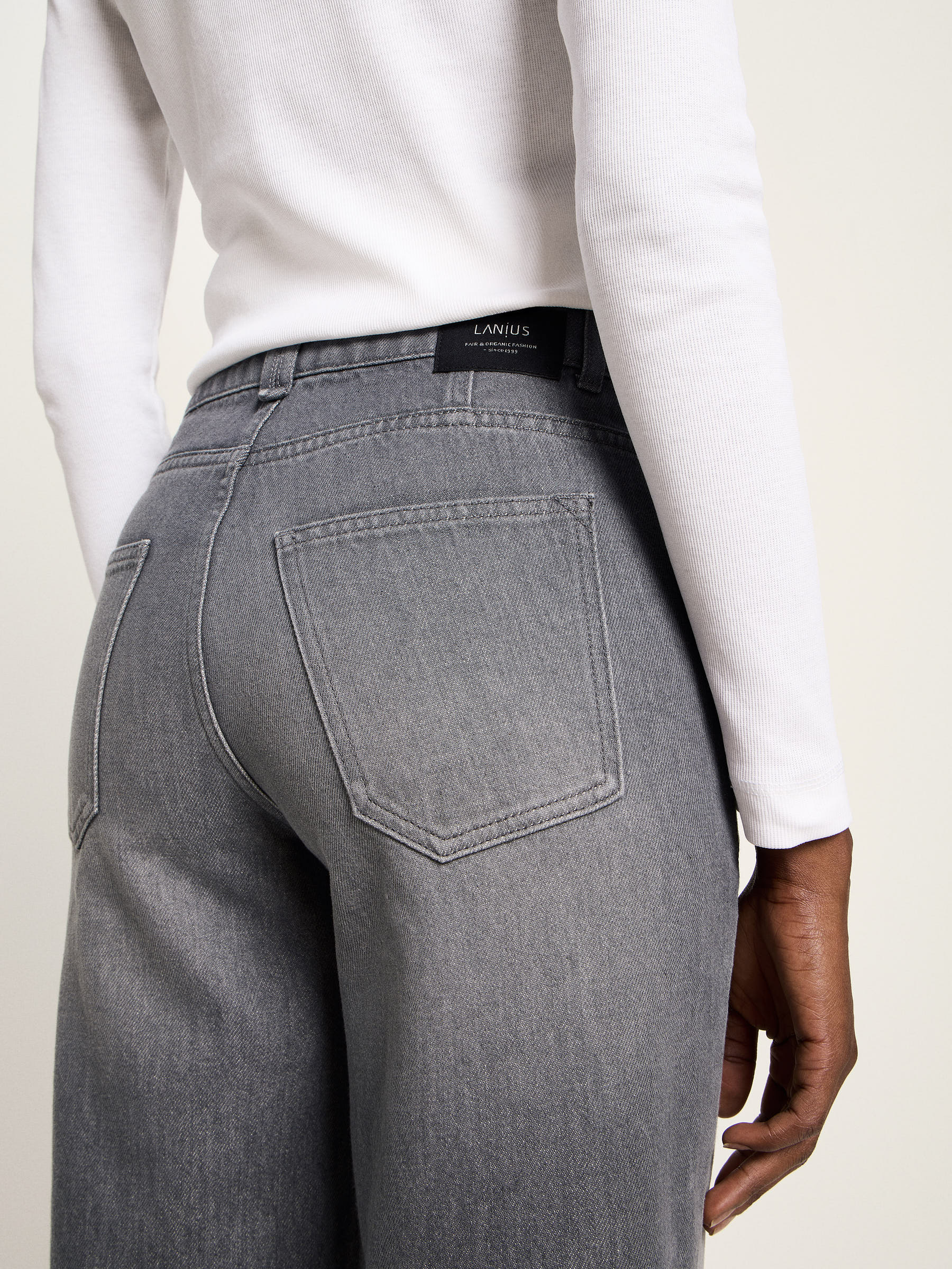 Relaxed Jeans GOTS - Dark Grey Denim