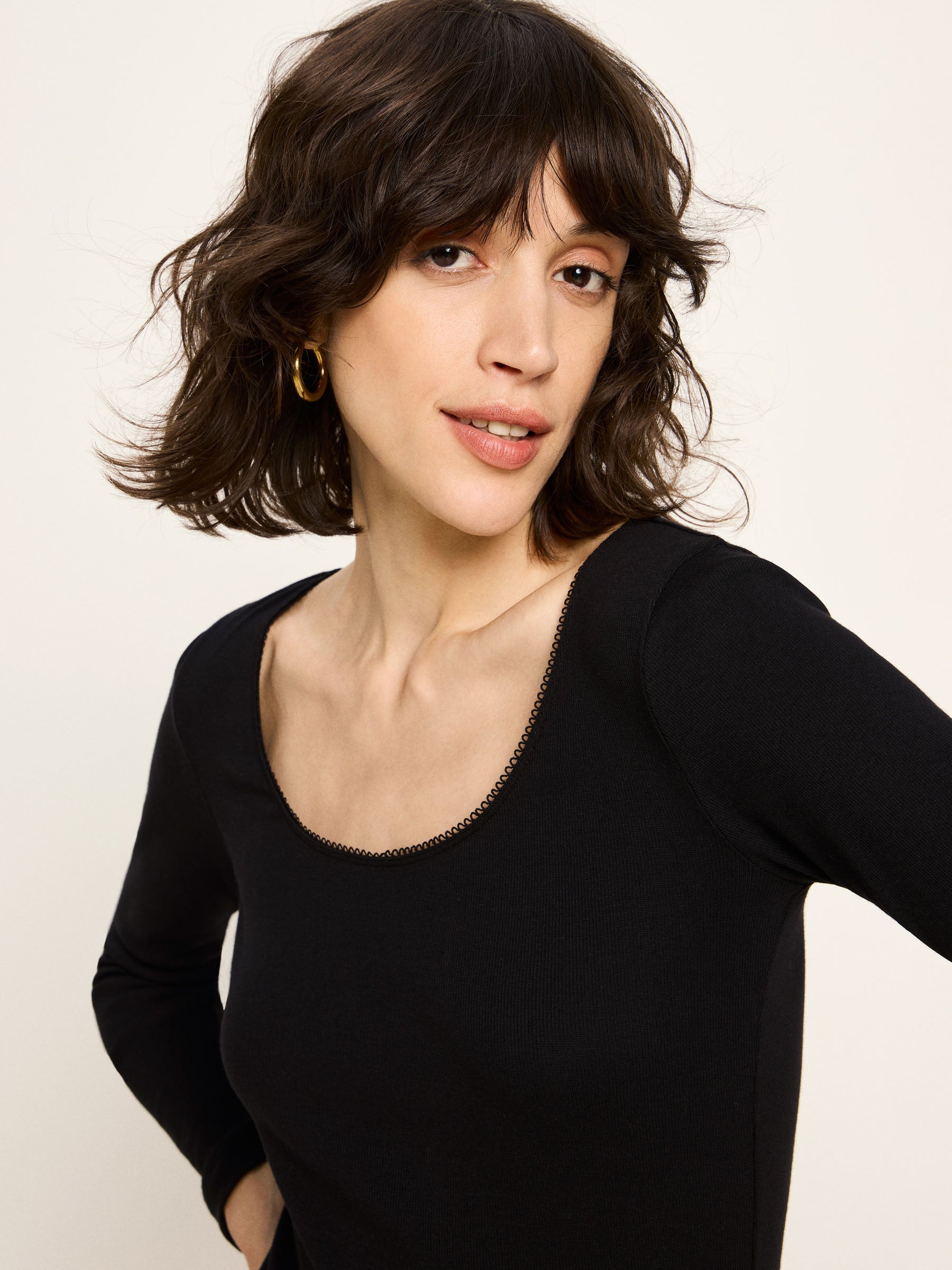 Langarmshirt GOTS - Black