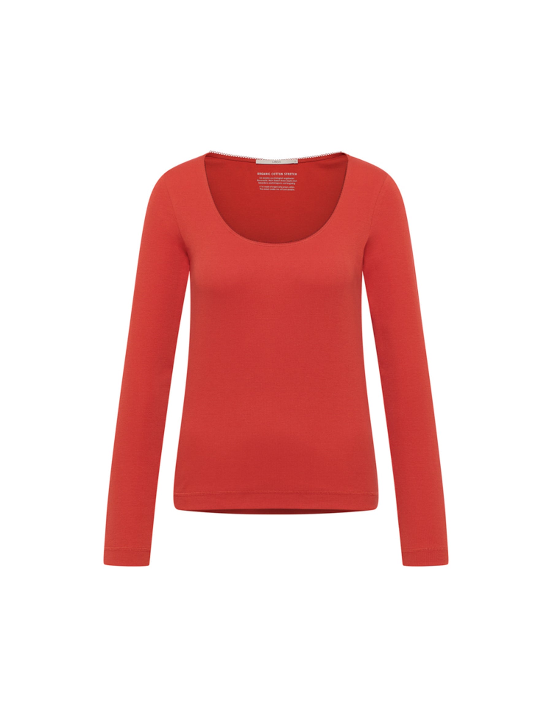 Langarmshirt GOTS - Red Alert