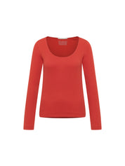 Langarmshirt GOTS - Red Alert