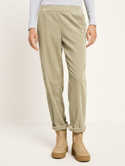 Kord Hose mit Gummizug - Dark Stone