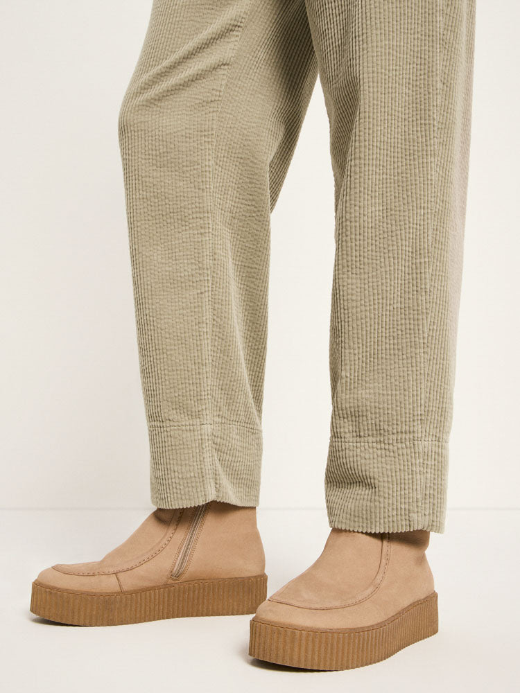 Kord Hose mit Gummizug - Dark Stone