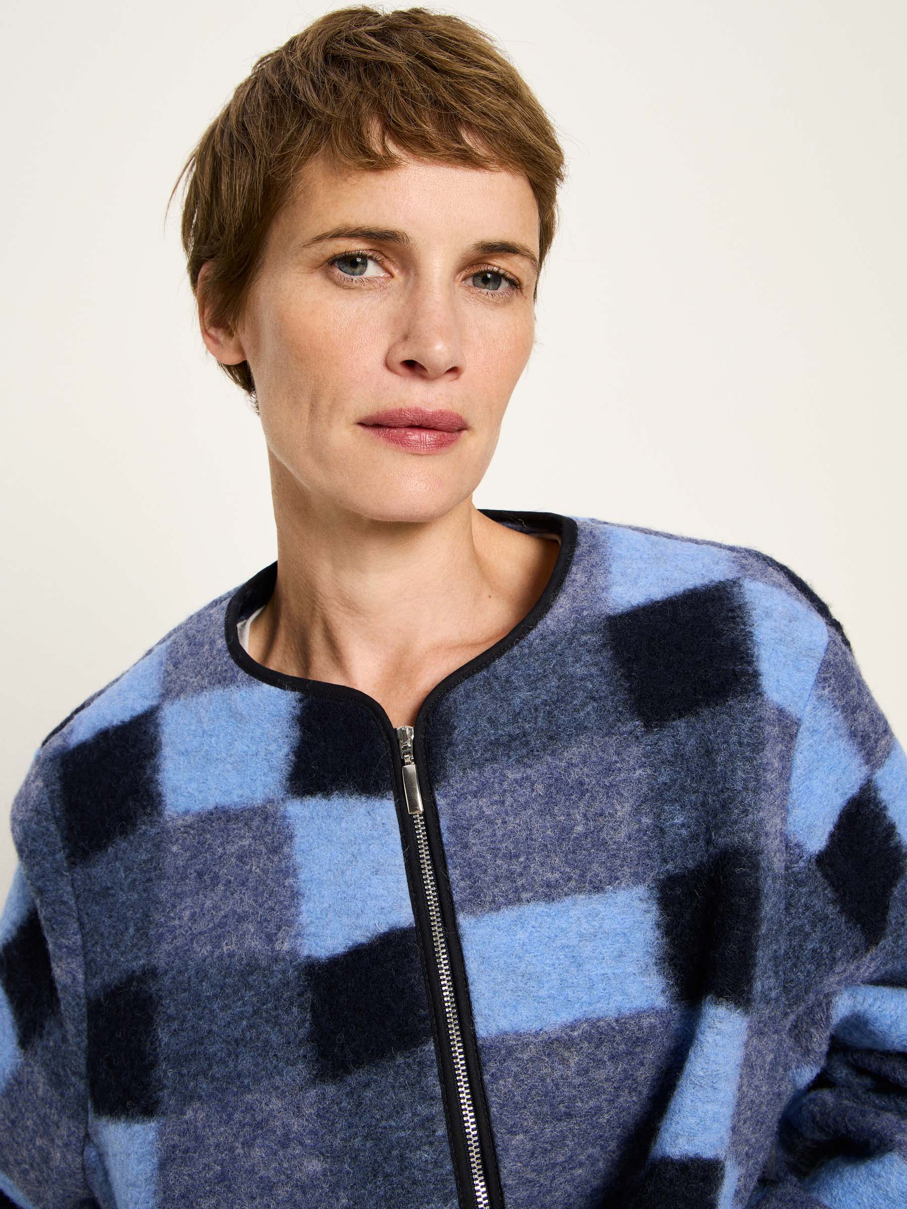 Karo Jacke - Blue Multicolor