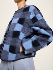 Karo Jacke - Blue Multicolor