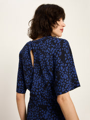Jumpsuit - Print Painted Animal Midnig