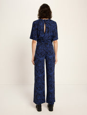 Jumpsuit - Print Painted Animal Midnig