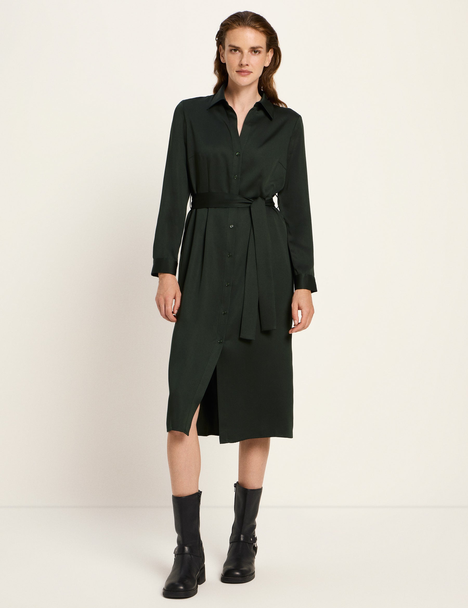 Kleid aus Tencel - Forest