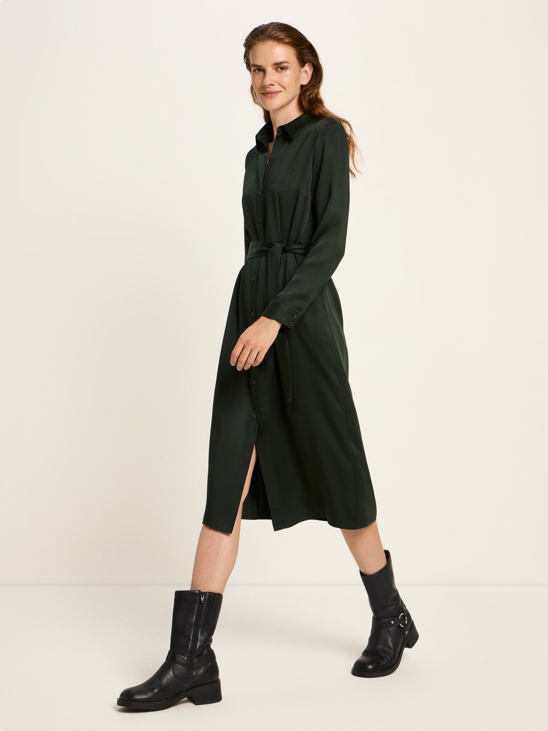 Kleid aus Tencel - Forest