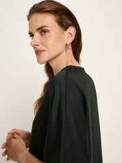 3/4 Arm Bluse aus Tencel - Forest