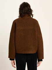 Boucle Jacke GOTS - Brown