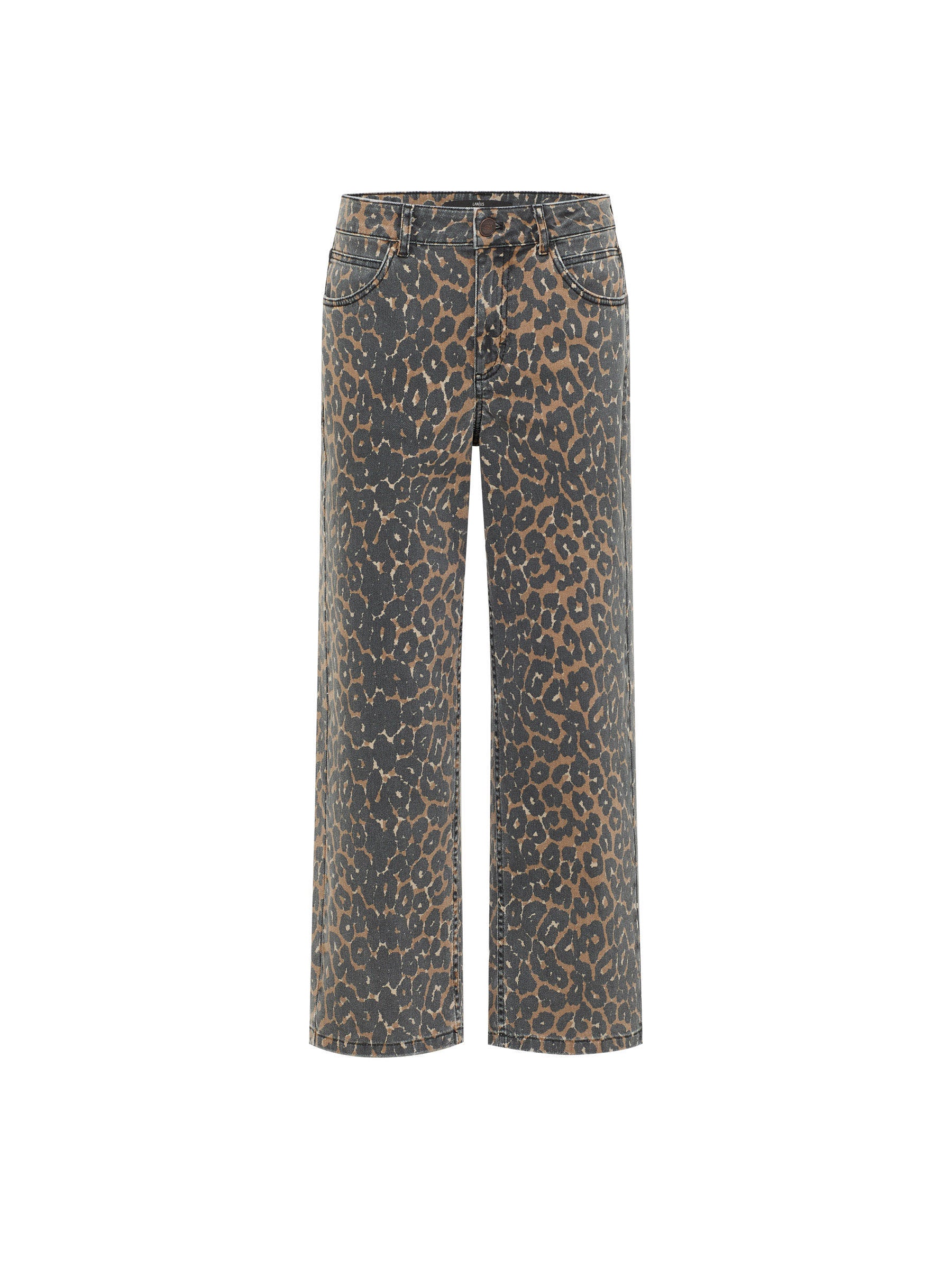 Relaxed Jeans GOTS - Print Leo