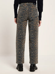 Relaxed Jeans GOTS - Print Leo