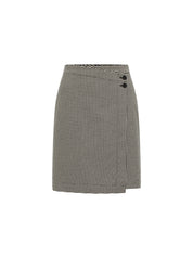 Hahnentritt Rock GOTS - Black/Off White