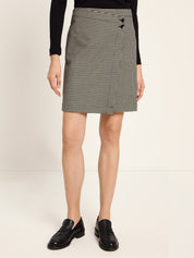 Hahnentritt Rock GOTS - Black/Off White