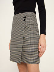 Hahnentritt Rock GOTS - Black/Off White