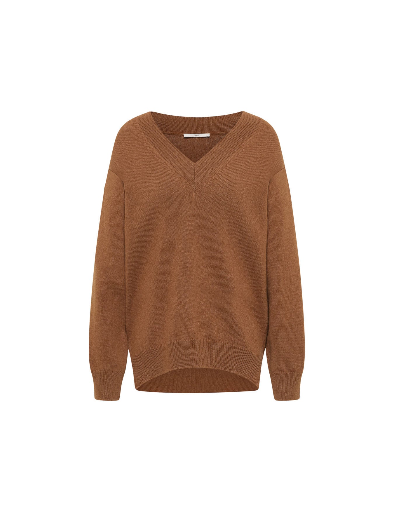 Pullover mit V-Ausschnitt - Brown