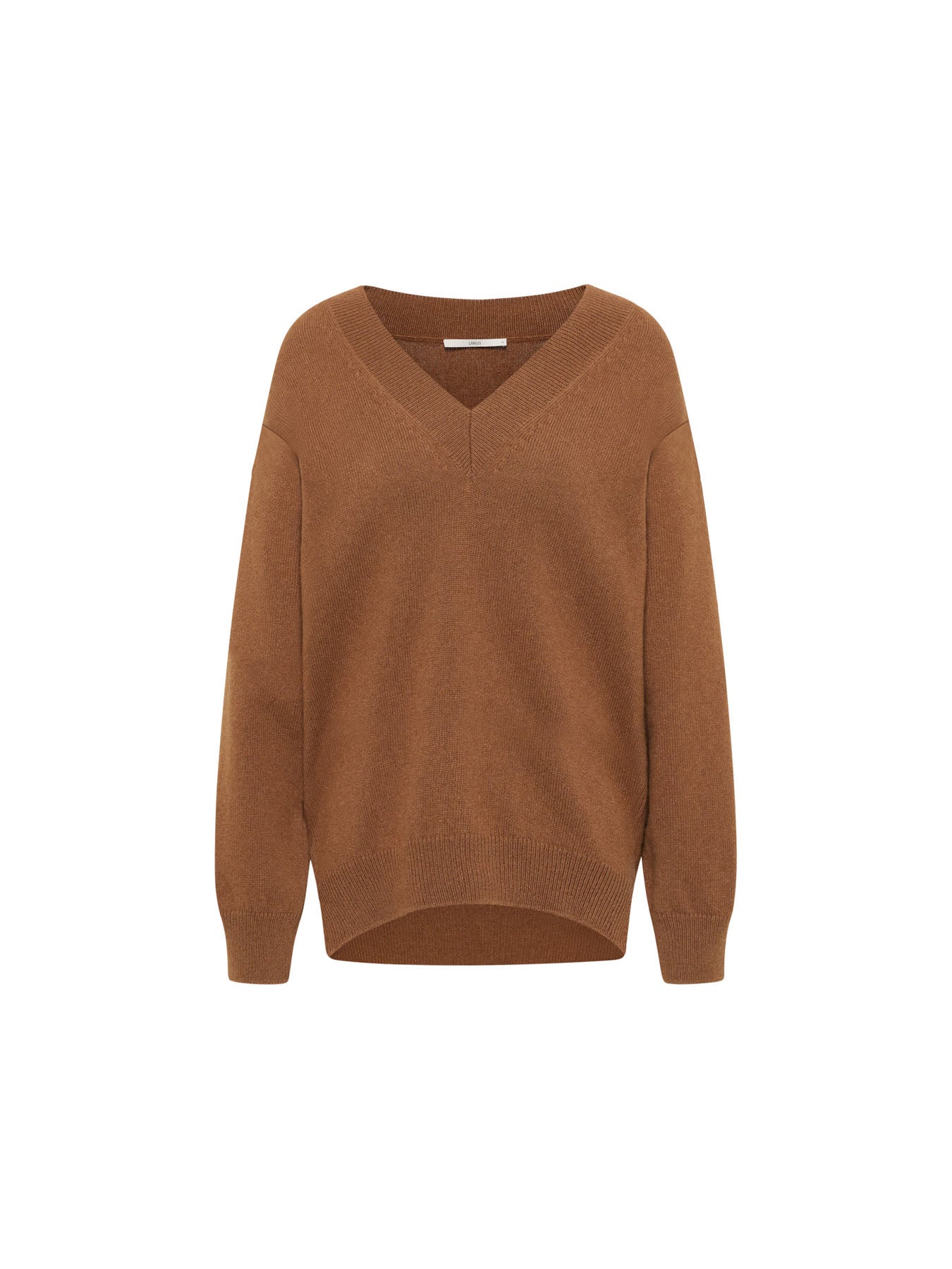 Pullover mit V-Ausschnitt - Brown