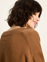Pullover mit V-Ausschnitt - Brown
