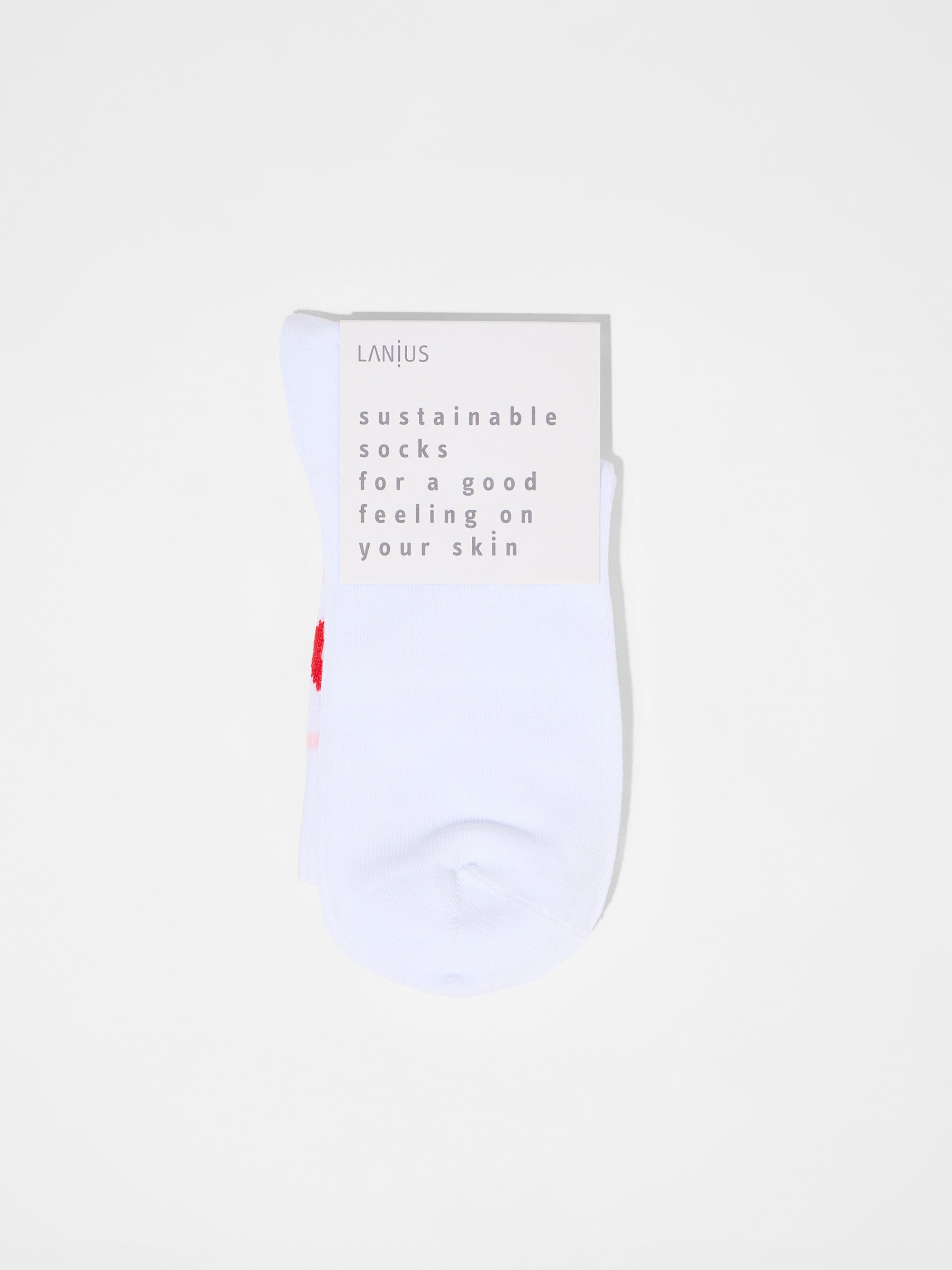 Statement Socken "Love" GOTS - Weiß