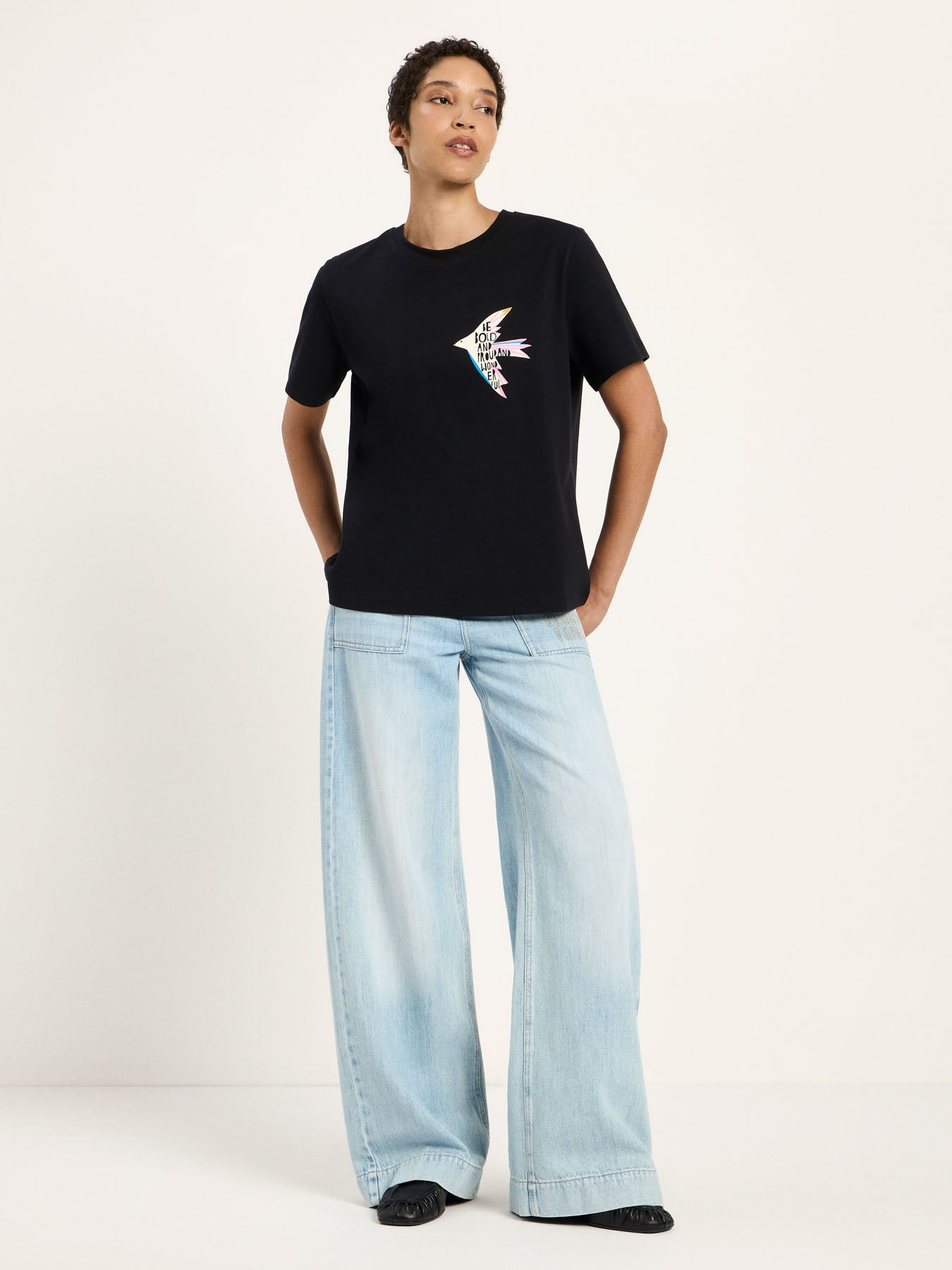 Statementshirt BIRD GOTS