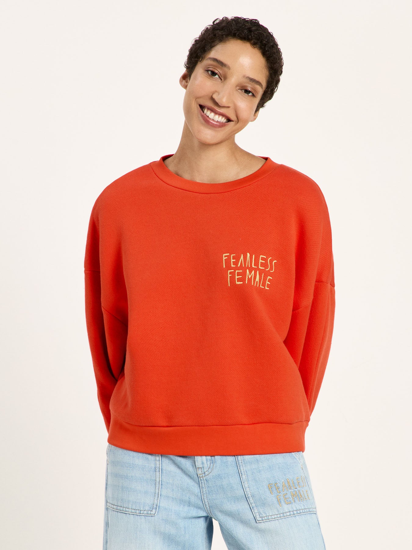 Statementsweatshirt GOTS