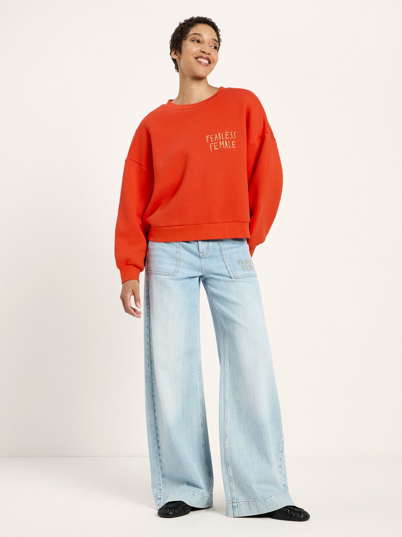 Statementsweatshirt GOTS