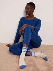 Socken mit Intarsie GOTS