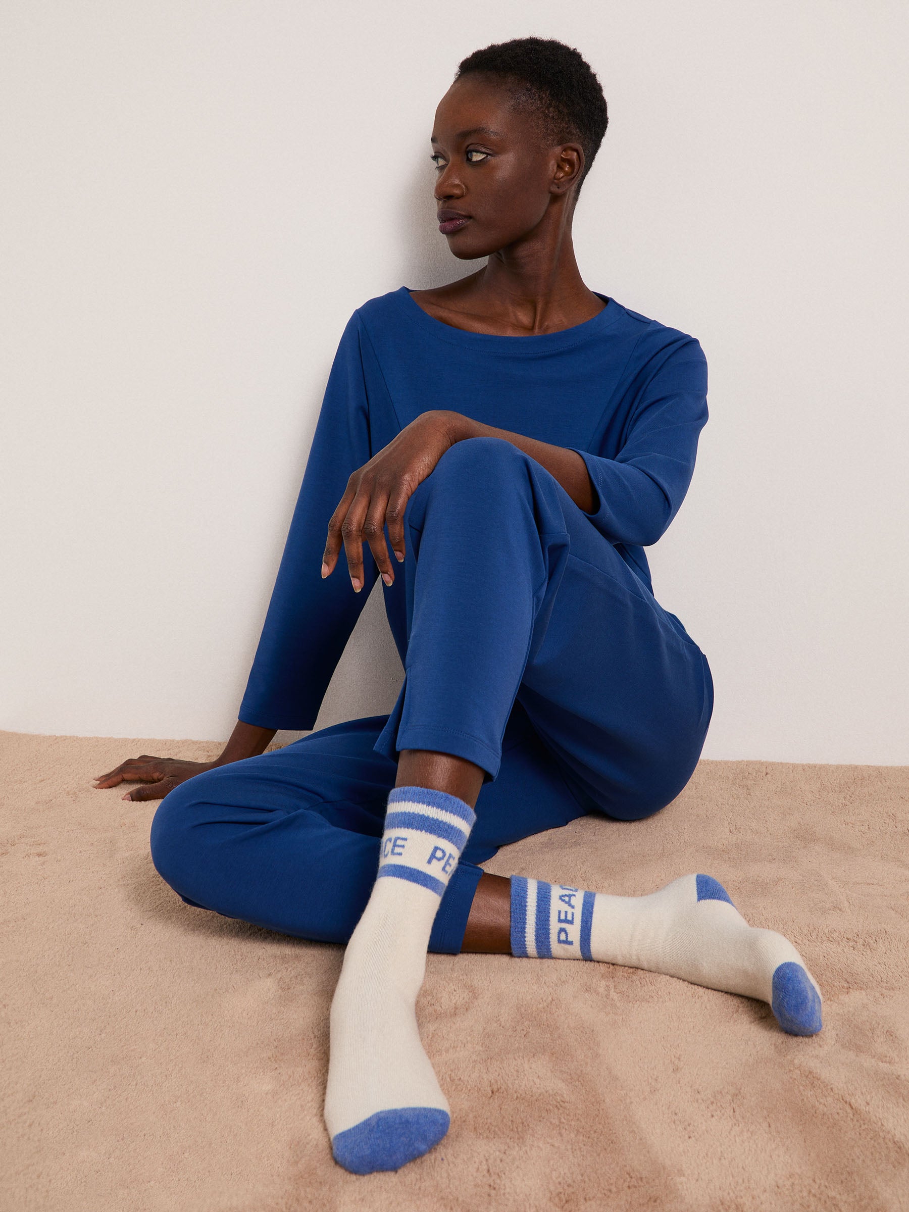 Socken mit Intarsie GOTS