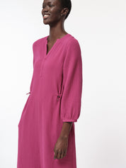 Midikleid mit Struktur - Blossom Pink