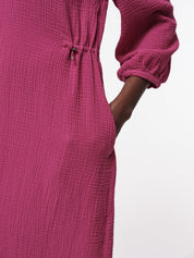 Midikleid mit Struktur - Blossom Pink