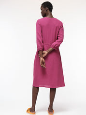 Midikleid mit Struktur - Blossom Pink