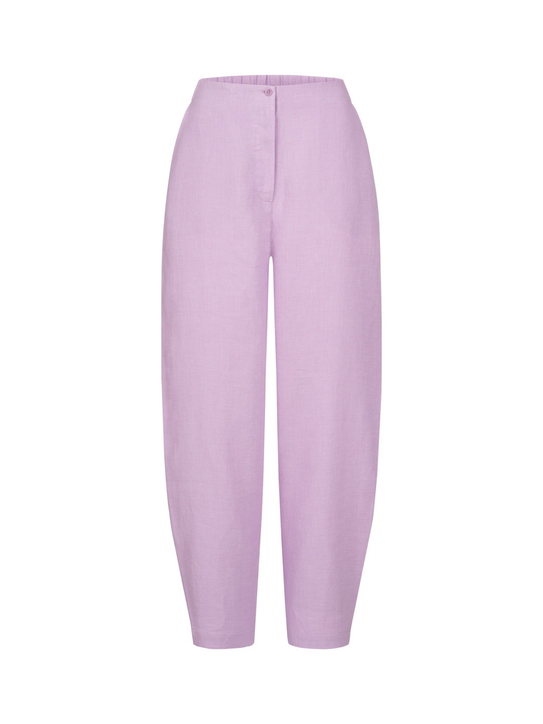 Hose aus Bio-Leinen - Light Lilac