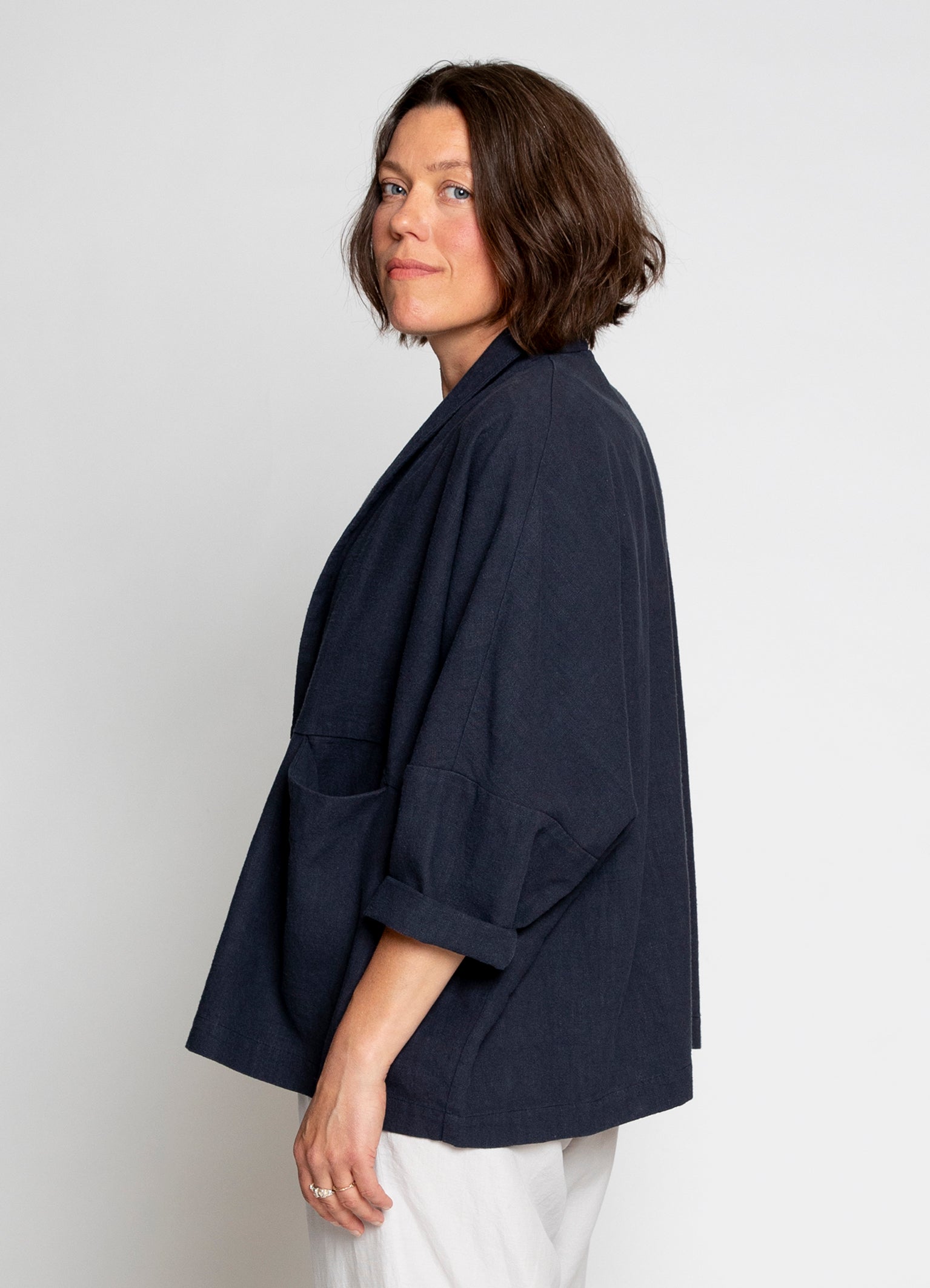 LIVIA Kimono - Schwarz