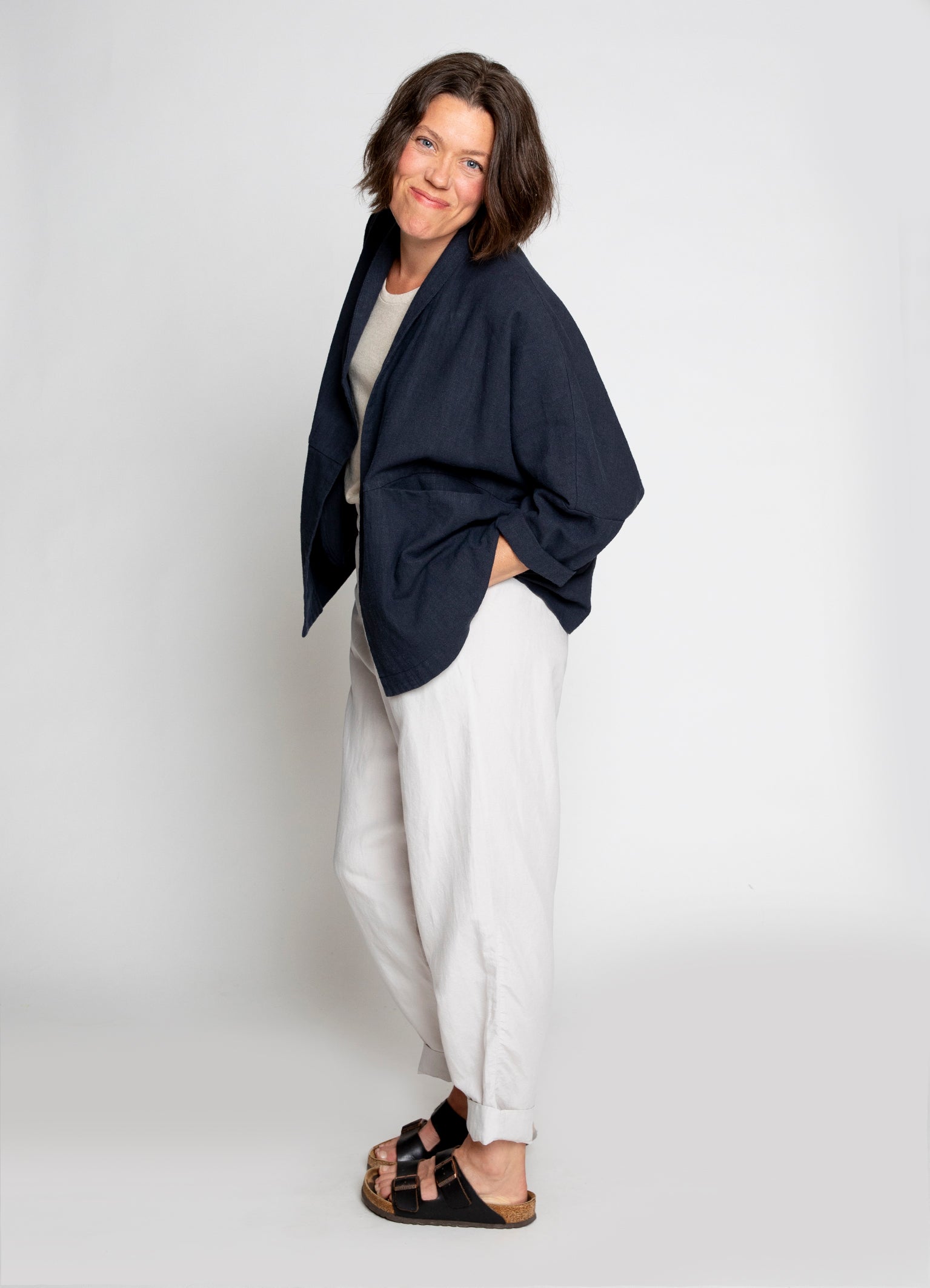 LIVIA Kimono - Schwarz